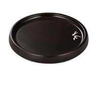 GQGQA 14CM Fleur Peint sous-Verres en Bois Rond en Bois napperon thé Dessous de Plat en Bois pour casseroles Chaudes/Plans de Travail de Cuisine