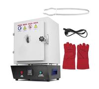 GQKVQ Four à Moufle Fermé,Haute température de 1150 ℃.1500 W,avec fenêtre d'observation et capteur de température intégré.pour Le Traitement de Bijoux,Laboratoires,Petite Industrie