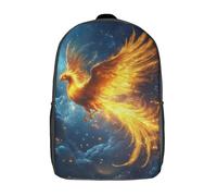 GQmoney Sac à dos d'école Phoenix In Flight pour enfants, sac à dos de voyage décontracté, sac à dos de grande capacité pour garçons et filles, 43 cm
