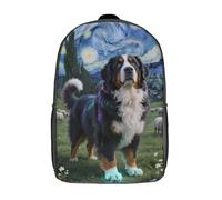 GQmoney Sac à dos d'école pour enfants, motif bouvier bernois, imprimé en 3D, idéal pour les voyages, les livres, 43 cm