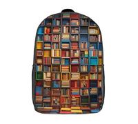 GQmoney Sac à dos d'école pour filles, 43 cm, décontracté, léger, pour collégiens