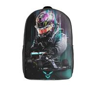 GQmoney Sac à dos F1 Poster, cartable pour filles et garçons, grande capacité, léger, pour écoliers, 43 cm