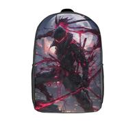 GQmoney Sac à dos Fullmoon Red Ninja pour enfants, cartable d'école imprimé en 3D, grande capacité, pour garçons et filles, 43 cm