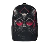 GQmoney Sac à dos pour enfants The Dark Cat, pour garçons et filles, sac à dos de voyage, cartable pour adolescents, 43 cm