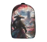 GQmoney Sac à dos samouraï chinois mystique, cartable pour garçons et filles, sac à dos de sport décontracté, sac à dos primaire de grande capacité, 43 cm