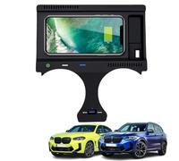 GQQSXZNTD 2024 Nouvelle Version Chargeur sans Fil de Voiture pour BMW X3/X4/X3M/X4M 2019-2023 Tous Les Modèles, Charge 15W Plateau de Chargeur avec Le Port USB 27W Chargeur Téléphone Qi, Noir