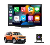 GQQSXZNTD Autoradio Android 13 pour Jeep Renegade (2016-2018), écran Tactile HD, Navigation Automatique, Compatible Bluetooth, GPS, CarPlay, Android Auto et Caméra de Recul(Size:2+32G)