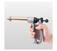 GQQSXZNTD Seringue pour Bétail, Seringue pour Animaux Réglable en Continu, en Acier Inoxydable, Seringue Semi-Automatique pour Bovins, Moutons, Porcs, Chèvres, Fournitures pour Bétail(Size:50ML)