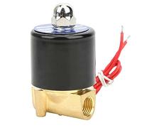 GQSHEIIRU Électrovanne électrique G1/4po vanne en Laiton Pression d'eau mécanique Normal fermé à Action directe(DC24V)