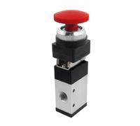 GQSHEIIRU MV322EB 12mm Filetage 3/2 Voies Verrouillage Champignon Rouge Bouton Air Valve Mécanique
