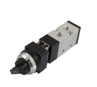 GQSHEIIRU MV522TB 12mm Filetage Entrée 2/5 Voies Noir Sélecteur Boutons Air Valve Mécanique