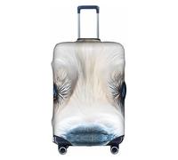 GQSZCYHLKL Blue Eyes Wolf Housse de protection élégante pour sac de voyage avec impression double face, design élastique pour un ajustement sûr et une protection contre les rayures, blanc, M