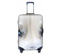 GQSZCYHLKL Blue Eyes Wolf Housse de protection élégante pour sac de voyage avec impression double face, design élastique pour un ajustement sûr et une protection contre les rayures, blanc, L