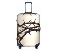 GQSZCYHLKL Crown of Thorns Housse de protection élégante pour sac de voyage avec impression double face, design élastique pour un maintien sûr et une protection contre les rayures, blanc, L