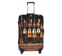 GQSZCYHLKL Housse de protection élégante pour guitare, basse, instruments de musique avec impression double face, design élastique pour un ajustement sûr et une protection contre les rayures, blanc, M