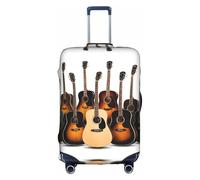 GQSZCYHLKL Housse de protection élégante pour valise de guitare avec impression double face, design élastique pour un ajustement sûr et une protection contre les rayures, blanc, XL