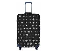 GQSZCYHLKL Housse de protection élégante pour valise de neige noire et blanche avec impression double face, design élastique pour un maintien sûr et une protection contre les rayures, blanc, XL