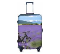 GQSZCYHLKL Housse de protection élégante pour valise de vélo avec impression double face, design élastique pour un ajustement sûr et une protection contre les rayures, blanc, L
