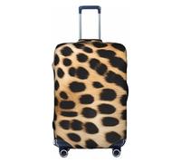 GQSZCYHLKL Housse de protection élégante pour valise, motif léopard rugueux avec impression double face, design élastique pour un ajustement sûr et une protection contre les rayures, blanc, M