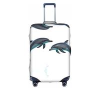 GQSZCYHLKL Housse de protection élégante pour valise Orque avec impression double face, design élastique pour un ajustement sûr et une protection contre les rayures, blanc, M