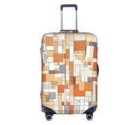 GQSZCYHLKL Housse de valise moderne du milieu du siècle - Housse de protection élégante avec impression double face, design élastique pour un ajustement sûr et une protection contre les rayures, blanc