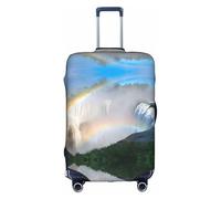 GQSZCYHLKL Niagara Falls Housse de protection élégante pour sac de voyage avec impression double face, design élastique pour un maintien sûr et une protection contre les rayures, blanc, S