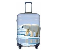 GQSZCYHLKL Polar Bear Ice Housse de protection élégante pour sac de voyage avec impression double face, design élastique pour un ajustement sûr et une protection contre les rayures, blanc, L