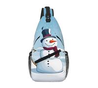 GQSZCYHLKL Sac à bandoulière décontracté avec imprimé Merry Christmas pour homme avec plusieurs poches - Léger et spacieux pour les voyages, le travail et un usage quotidien, Noir , taille unique