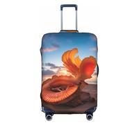 GQSZCYHLKL Shell On The Beach Housse de protection élégante pour sac de voyage avec impression double face, design élastique pour un maintien sûr et une protection contre les rayures, blanc, S