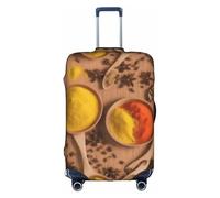 GQSZCYHLKL Various Seasonings Housse de protection élégante pour sac de voyage avec impression double face, design élastique pour un ajustement sûr et une protection contre les rayures, blanc, XL