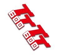 GQUIKGW Autocollant Moto Autocollant Réfléchissant pour Réservoir De Carburant De Moto, pour Y&AMAHA TT 600 TT600(Rosso)