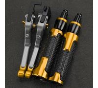 GQUIKGW Remplacer Kit De Leviers Frein D'embrayage Pour CB599 CB600 HORNET CB 599 600 1998-2006 CB919 919 2001-2006 2007 2008 Universel Moto Réglable(Yellow)
