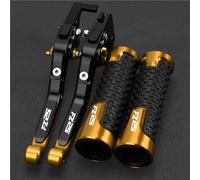 GQUIKGW Remplacer Leviers De Frein Et D'embrayage Pliables Extensibles, Accessoires Pièces Détachées Pour Moto, Poignée Réglable Pour Y-AMAHA FZ-25 FZ25 2017-2024(Yellow 1)