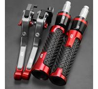 GQUIKGW Remplacer Poignées De Guidon, Leviers Frein Et D'embrayage Pour Aprilia Pour SHIVER GT 750 Pour SHIVER750 2007-2016 2015 2014 2013 2012 Moto(GRAY RED)