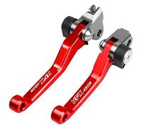 GQUIKGW Remplacer Pour Kawasaki KFX450R KFX 450R 2007 2009 2010 2011 2012 2013 2008 2006-2014 CNC Moto Moteur Motocross Pivot Frein Leviers D'embrayage(Rosso)