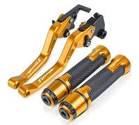 GQUIKGW Remplacer Pour SUZUKI TL1000 R TL1000R 1998-2003 2002 2001 2000 1999 Moto CNC Réglable De Frein Levier D'embrayage Main Bar Poignée(Gold)