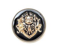 GQUWHNZYQ Boutons, Boutons métalliques, 10 pièces for Couture Scrapbook Veste Pulls Artisanat Travail Manuel vêtements Rouge Or 23mm(Black Gold,20mm)