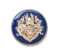 GQUWHNZYQ Boutons, Boutons métalliques, 10 pièces for Couture Scrapbook Veste Pulls Artisanat Travail Manuel vêtements Rouge Or 23mm(Blue Gold,25mm)