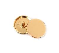 GQUWHNZYQ Boutons, Boutons métalliques, 10 pièces Rond Plat Miroir Manteau Costume Chemise Bricolage Couture vêtements Accessoires 10mm 15mm 28mm(Light Gold a,28mm)