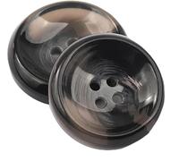 GQUWHNZYQ Boutons, Boutons métalliques, Boutons de Couture, 10 Boutons Ronds Brillants en résine à Motifs, 15mm-34mm, Bouton Manteau Costume élégant, Bricolage(Black Pattern,15mm)