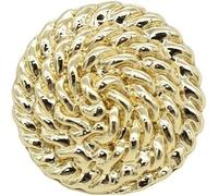 GQUWHNZYQ Boutons, Boutons métalliques, Boutons de Couture, 30 Boutons Ronds irréguliers 12 mm avec Tige, for vêtements, Cardigans, projets d'artisanat Manchette(Golden)