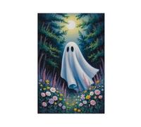 GQVCJSW Poster sur toile Ghost Is Flying in The Forest, Dark Academia - Décoration de chambre à coucher, bureau, chambre - Cadeau 20 x 30 cm