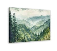 GQVCJSW Poster sur toile The Great Smoky Mountains National Park - Décoration de chambre à coucher, bureau, chambre, cadeau (50 x 75 cm)