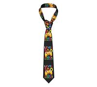 GQWJKSZ 100 jours de niveau scolaire terminé Gamer hommes cravate en soie cravate cadeau costume de mariage ensemble de mouchoirs boutons de manchette d'affaires ensemble de cravate décontracté tissé