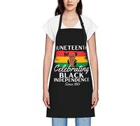 GQWJKSZ 19 juin 1865 tabliers de fête de l'indépendance de la liberté pour femmes hommes tablier à bavette imperméable tabliers de chef pour la cuisine cuisson cuisson barbecue jardinage