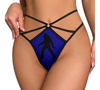 GQWJKSZ Bigfoot Sasquatch Talons Hauts Femmes T-Back Sexy G-String Sangle String sous-vêtements imprimés