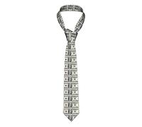 GQWJKSZ Billets d'un dollar hommes cravate en soie cravate cadeau costume de mariage mouchoir ensemble boutons de manchette d'affaires tissé décontracté ensemble de cravate