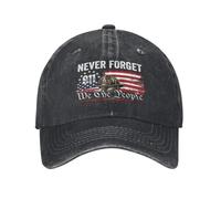 GQWJKSZ Casquette commémorative du 11 Septembre : Nous, Le Peuple, n’oublierons jamais - 25e Anniversaire