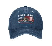 GQWJKSZ Casquette commémorative du 11 Septembre : Nous, Le Peuple, n’oublierons jamais - 25e Anniversaire