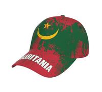 GQWJKSZ Casquette de Baseball Unisexe Multicolore à imprimé 3D du Drapeau de la Mauritanie